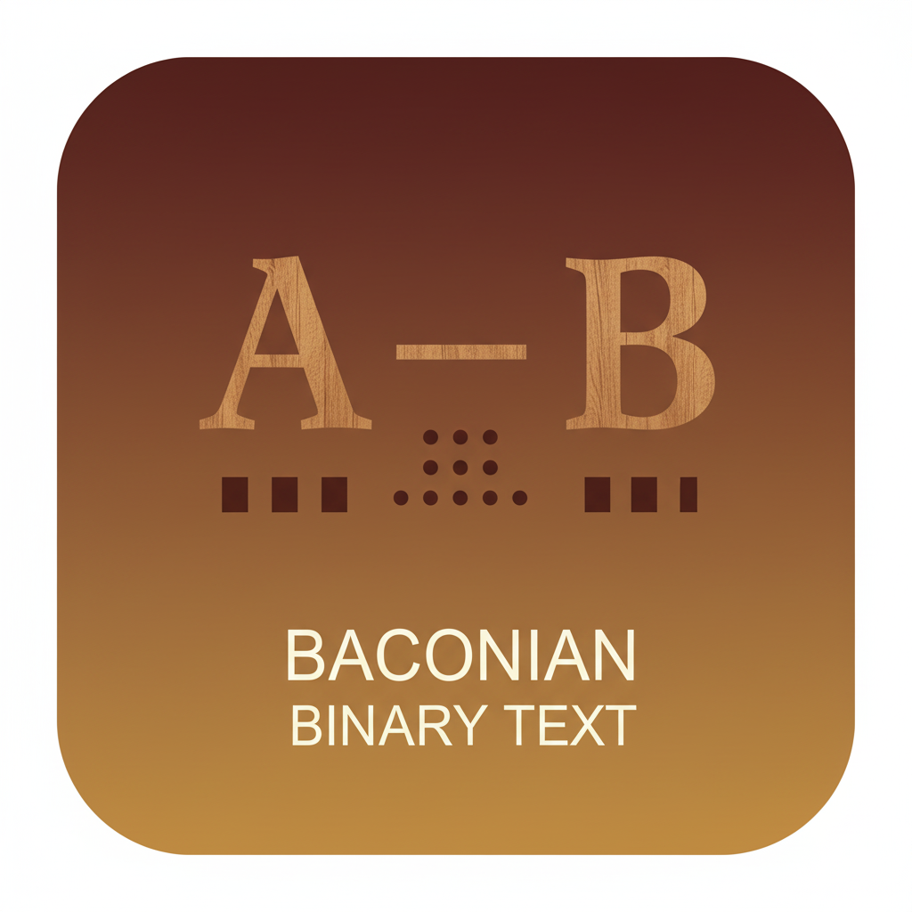 Baconian Binary Text