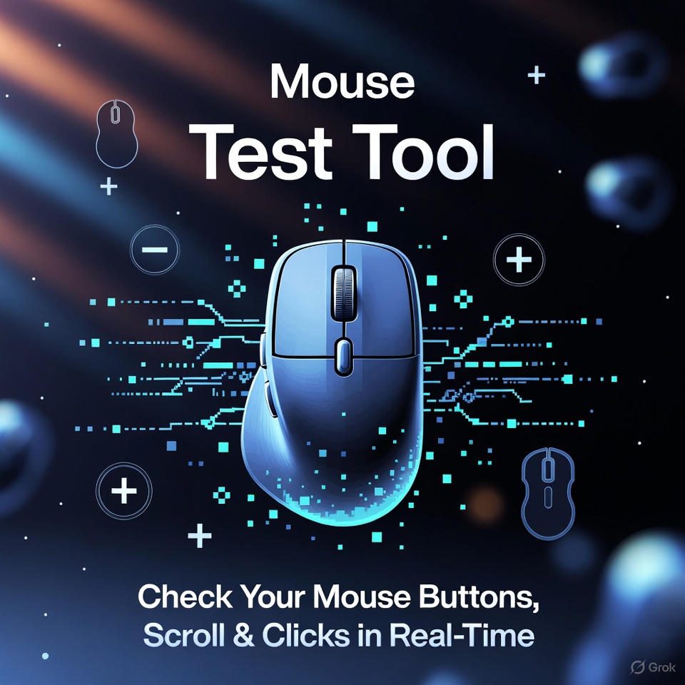 Mouse Test Tool – Check Your Mouse Buttons, Scroll and Clicks in Real-Time