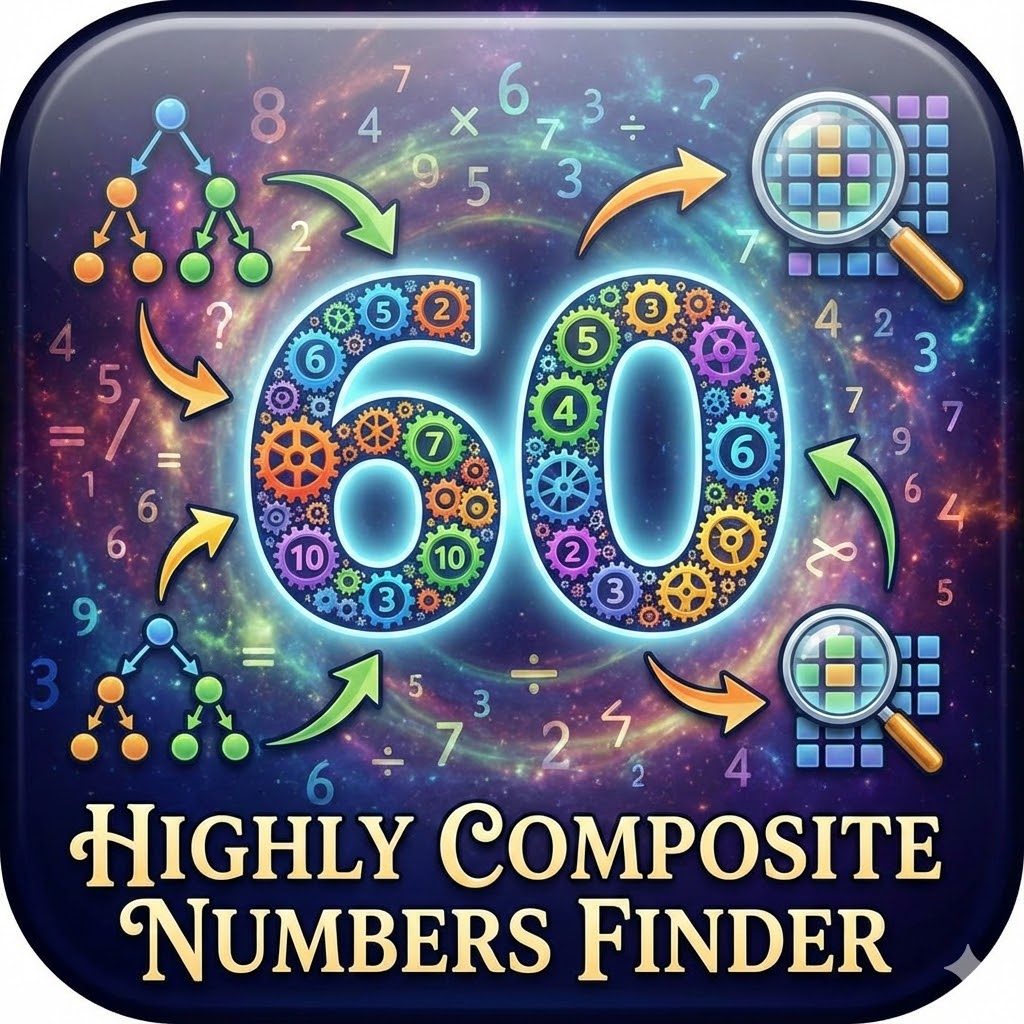 Highly Composite Numbers Finder